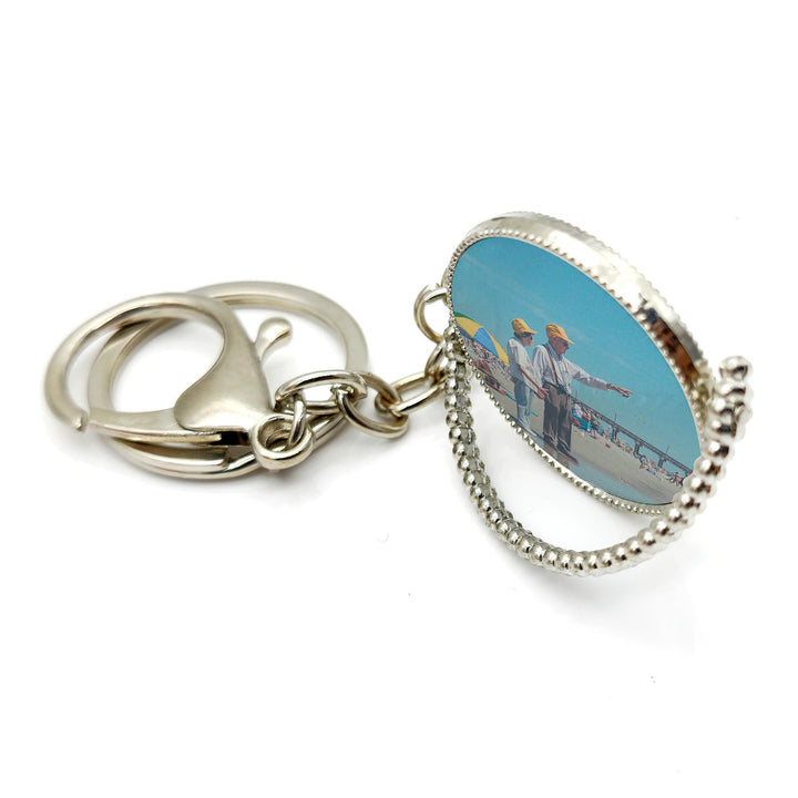 Metal and Leather Photo Keyrings