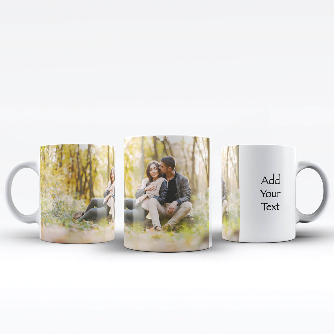 Picture & Text White Ceramic Mug