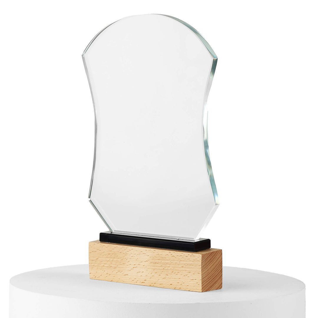 Premium Rounded Shield With Wooden base