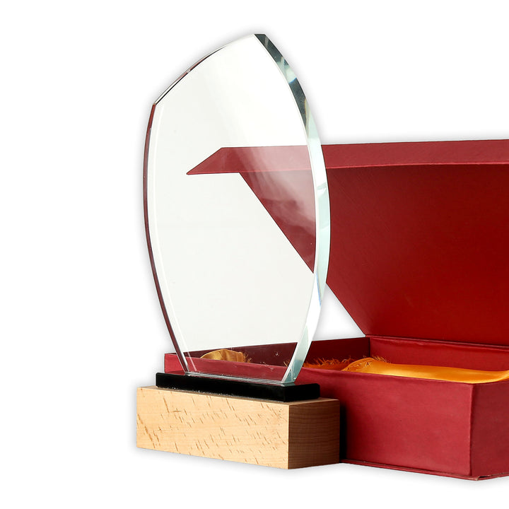 Premium Flame Shield with wooden base