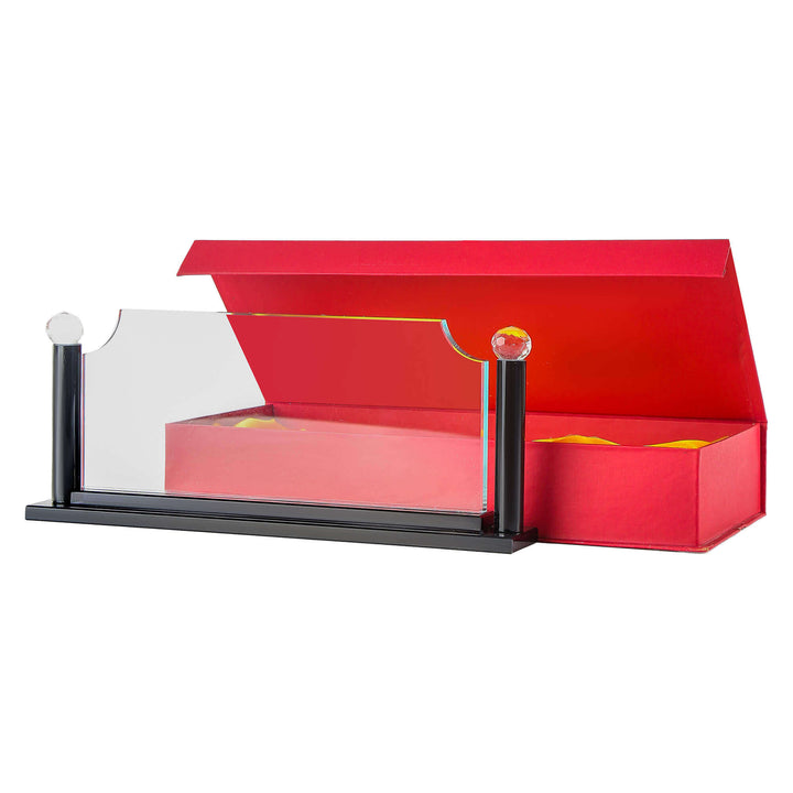 Premium Large Black Rectangle Desk Name Plate