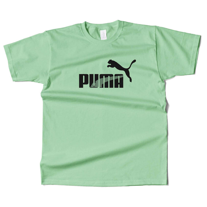 Puma Black & White Printed T-Shirt