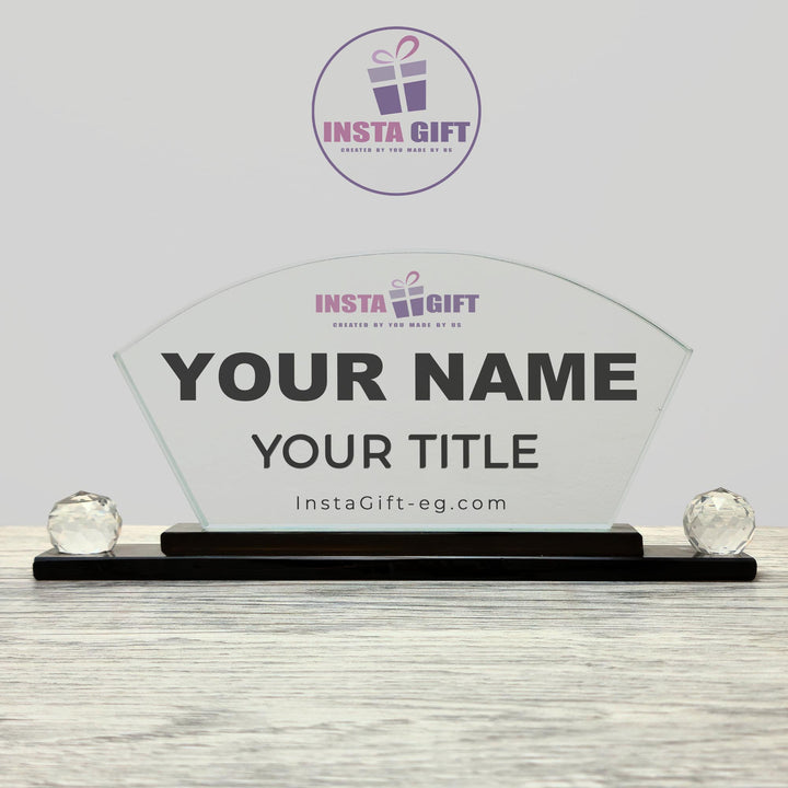 Ray Crystal Desk Name Plate