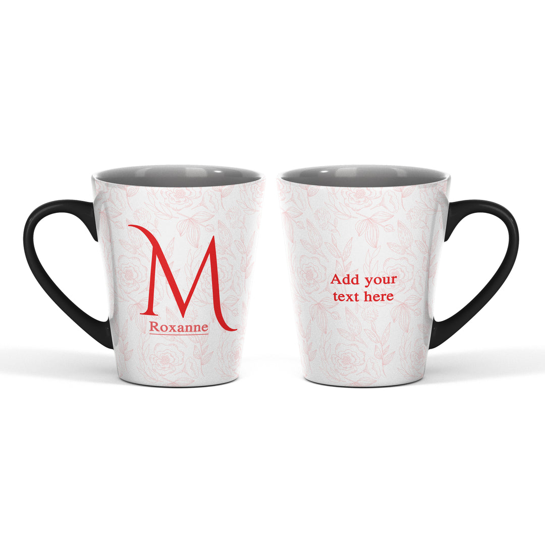 Initial, Name and text Magic Latte Mug