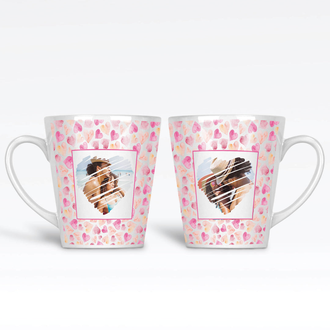 2 Romantic Photo Latte Mug