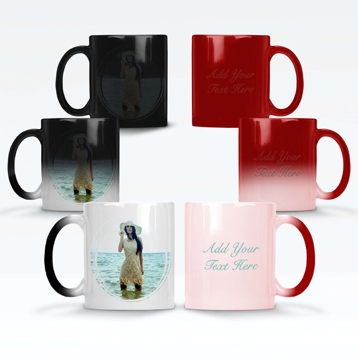 Seamless Photo & Text Magic Mug