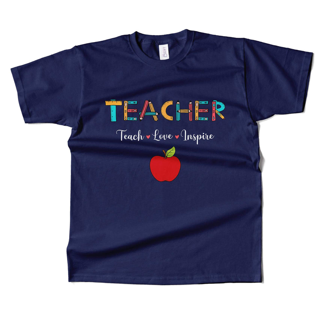 Teacher Teach Love Inspire T-shirt