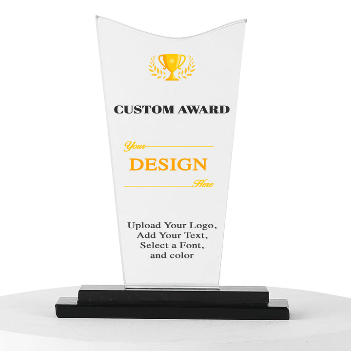 Personalised Crystal Shield - trophy