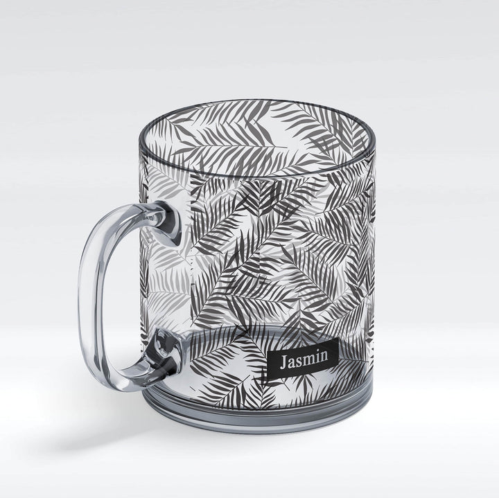 Name Glass Mug - Tropical Forest