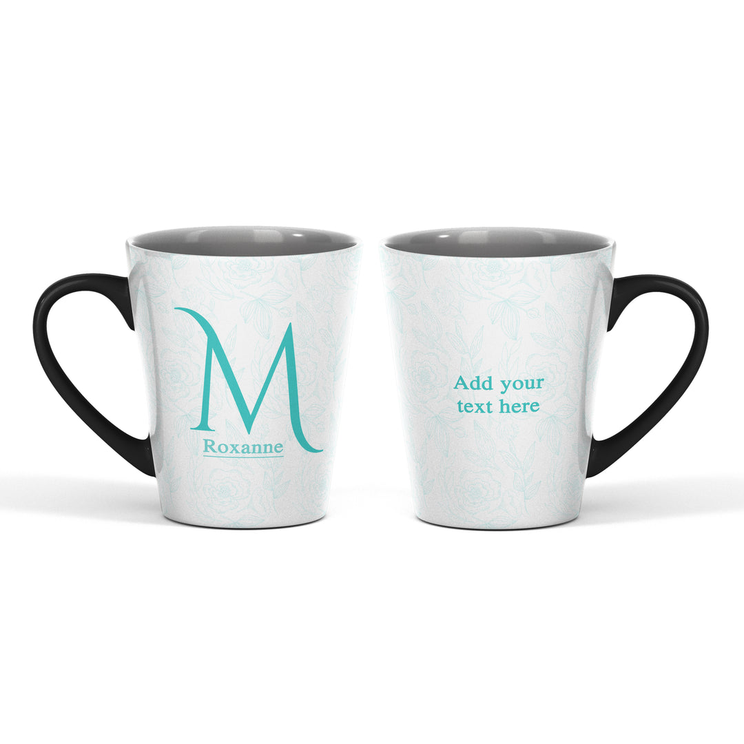 Initial, Name and text Magic Latte Mug