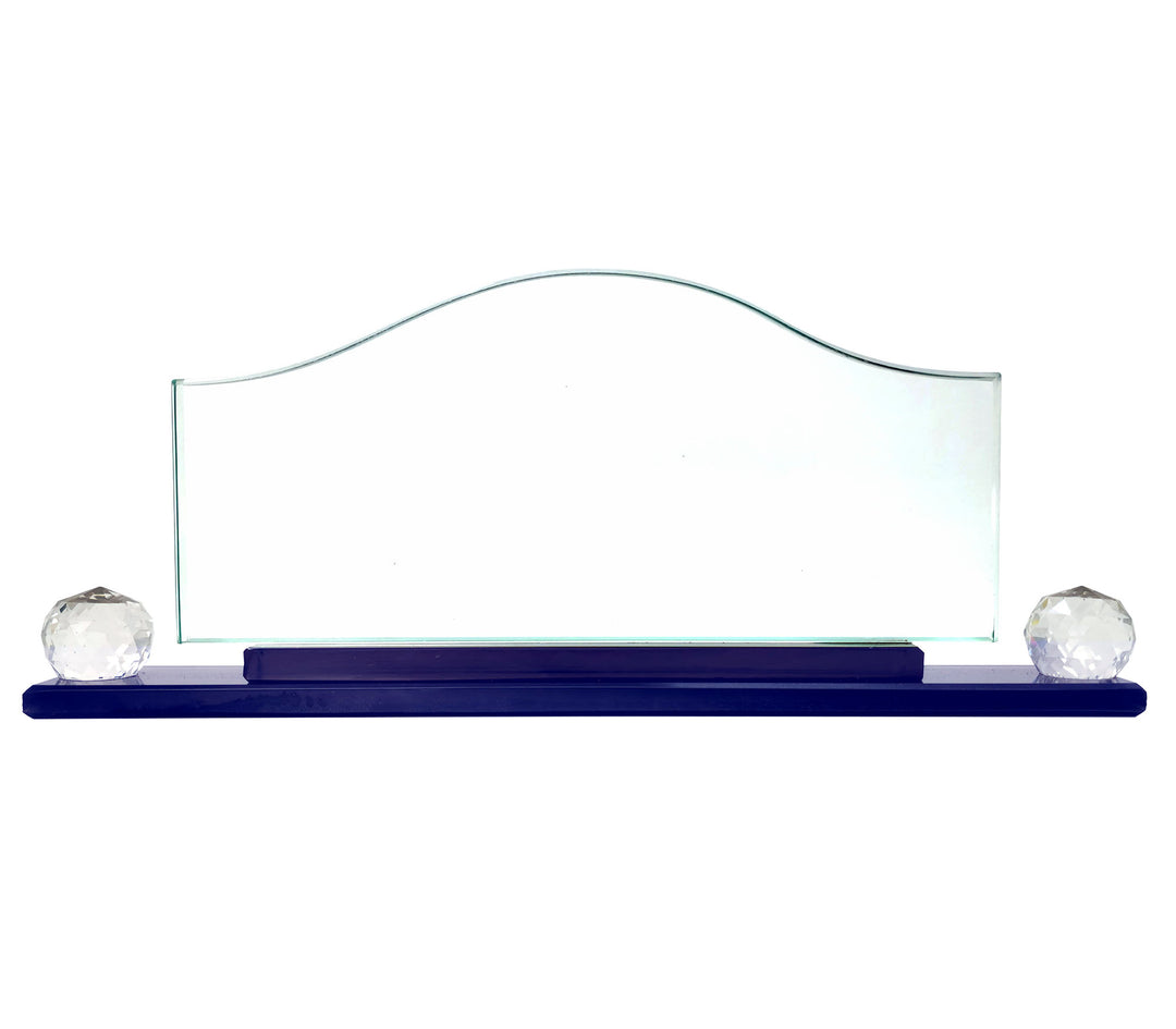 Wave Crystal Desk Name Plate