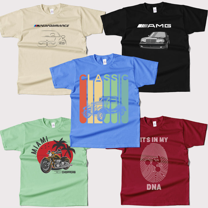 Automotive Round T-Shirts