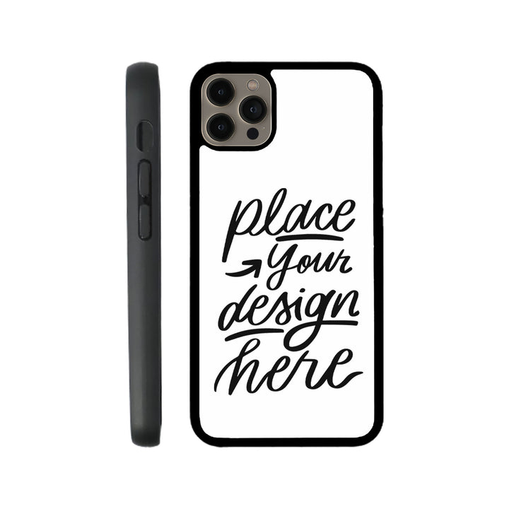 Design Your Own iPhone Black Rubber Case