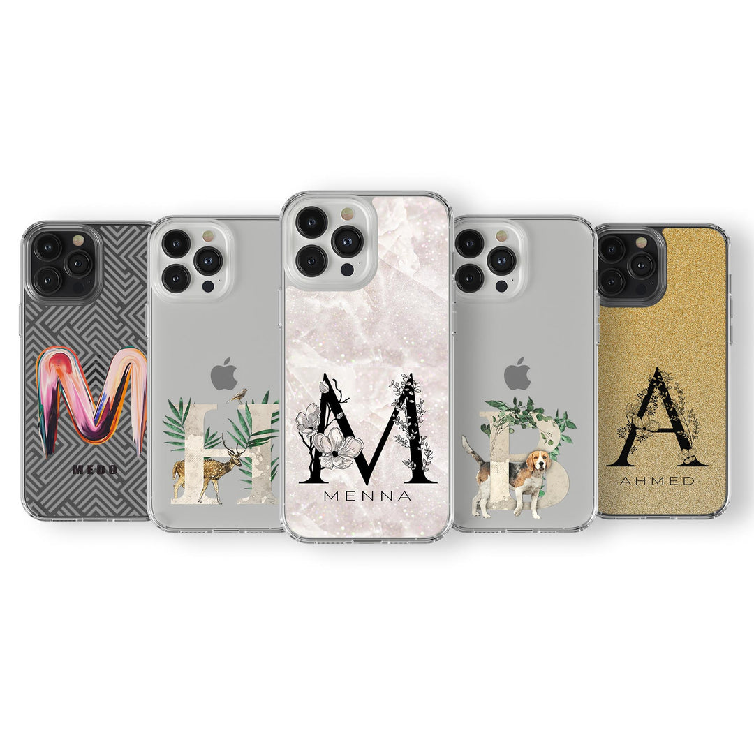 Initial and Name iPhone Clear Case