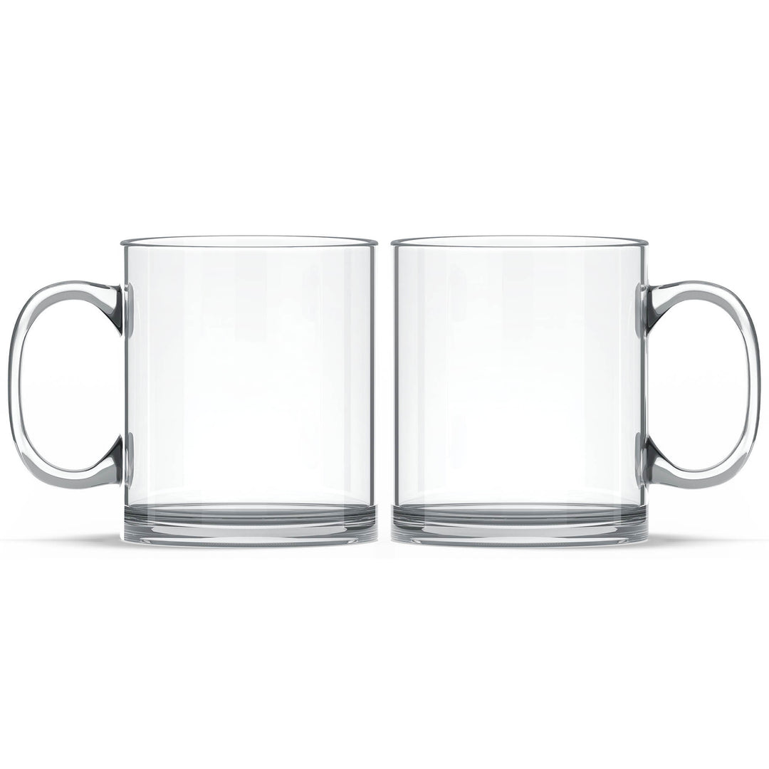 Black initial and name mugs