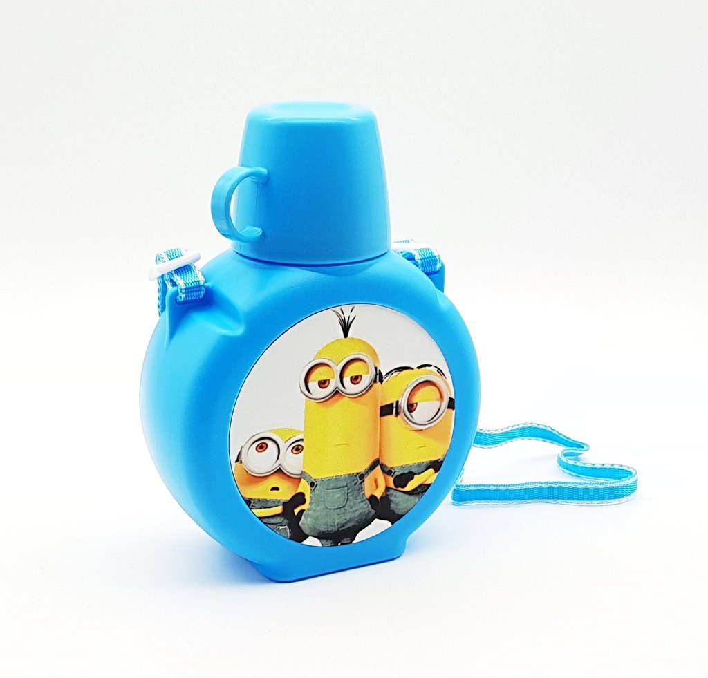 Personalised Plastic Water Bottle With A Cup.