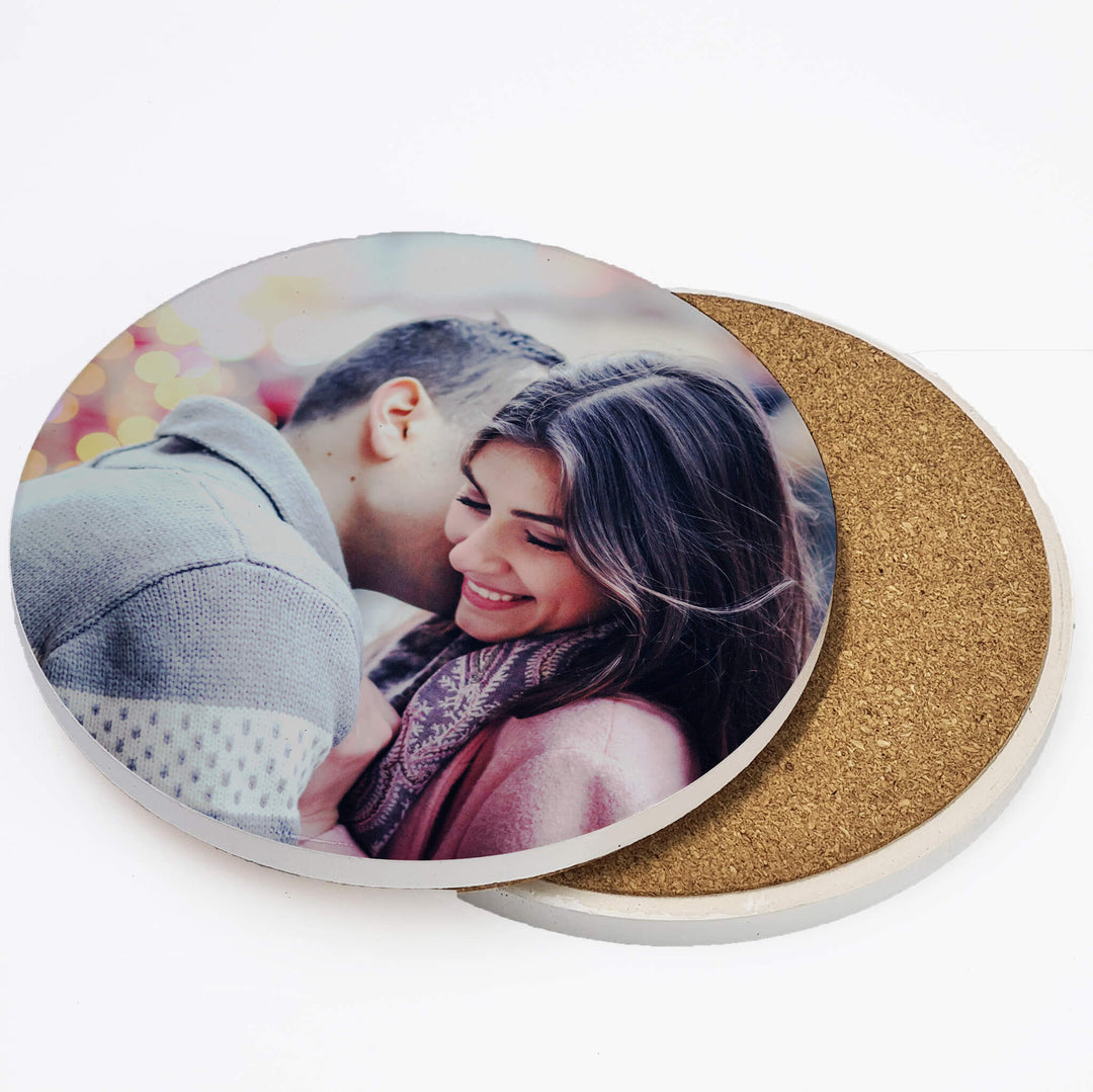 Personalised Ceramic Mug Coaster - Round