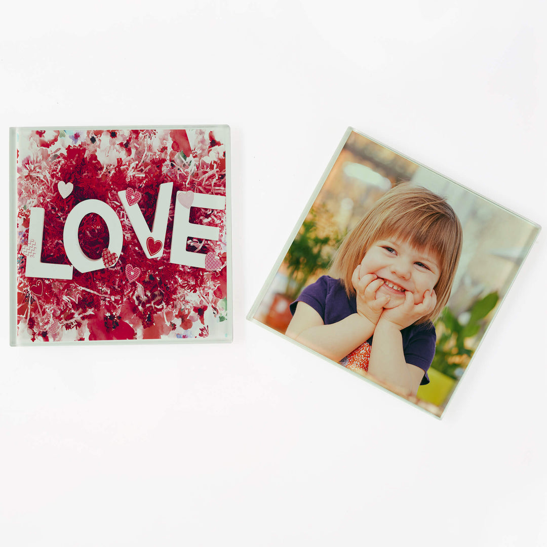 Personalised Glass Coaster -Square