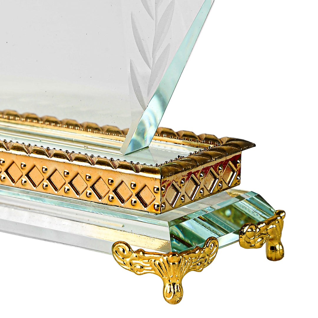 premium drawn shield with gold legs