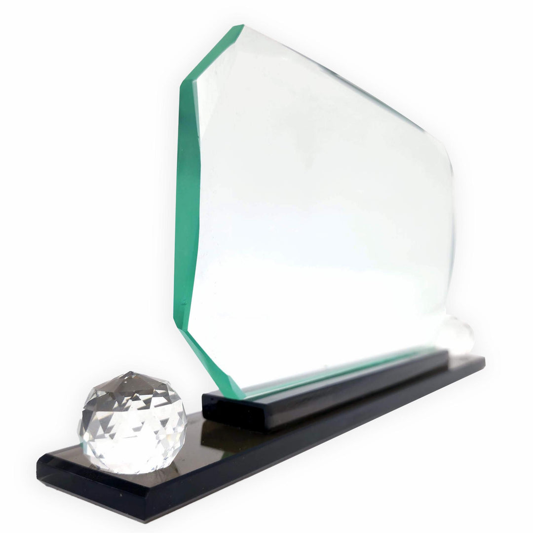 Octagon Crystal Desk Name Plate